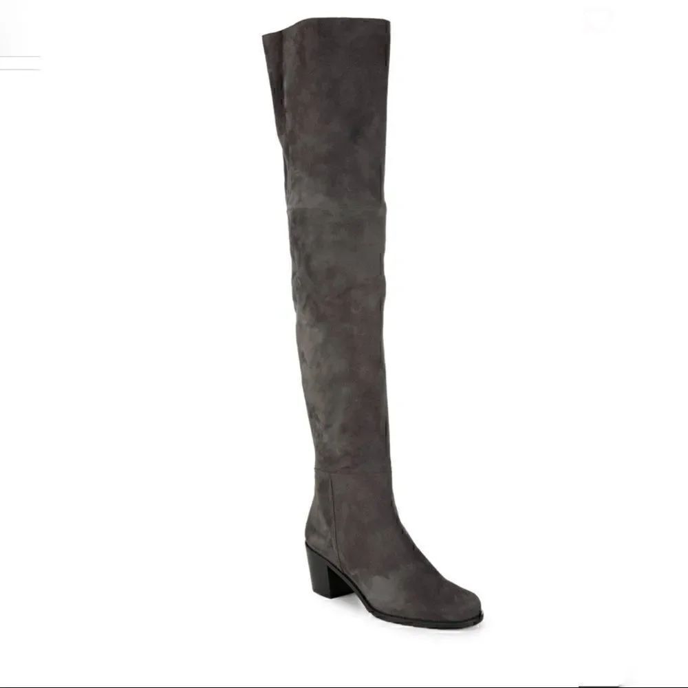 Stuart Weitzman Hitest Over-The-Knee Leather Boots